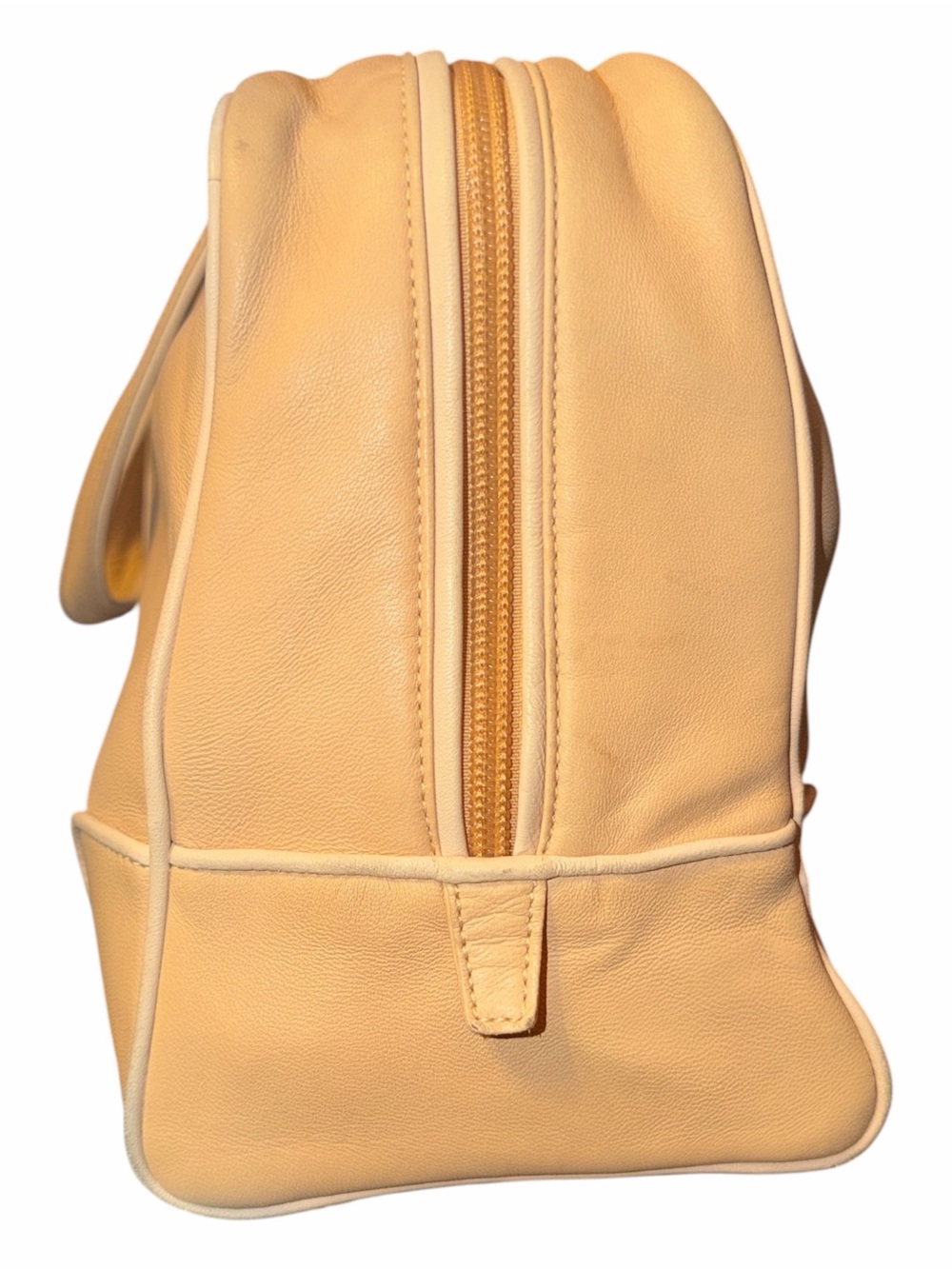 Authentic Vintage Loewe Beige Soft Nappa Leather Zip Tote Bag w/ Booklet - Picture 3 of 8